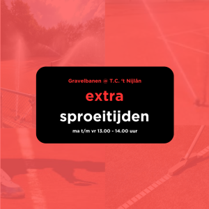Extra sproeitijden Extra sproeitijden